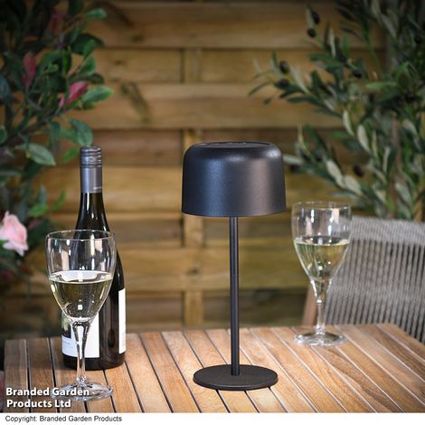 Garden Gear Solar Outdoor Metal Table Touch Lamp