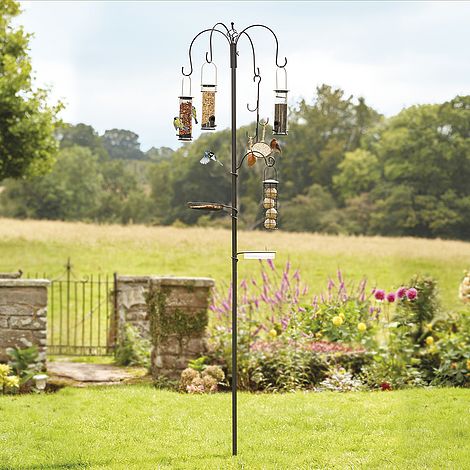 Bird Feeding Station With 4 Bird Feeders Van Meuwen