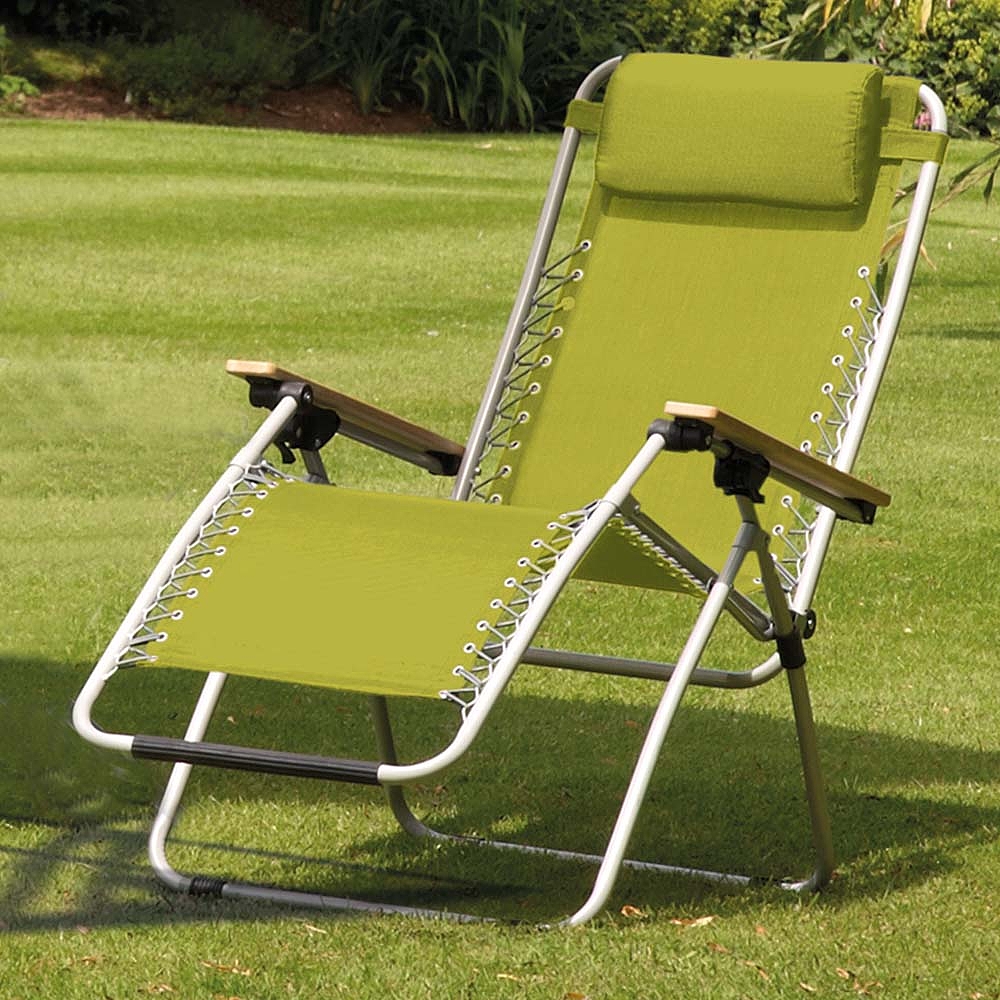 Garden Gear Ultimate Zero Gravity Chair - Lime Green | Van ...