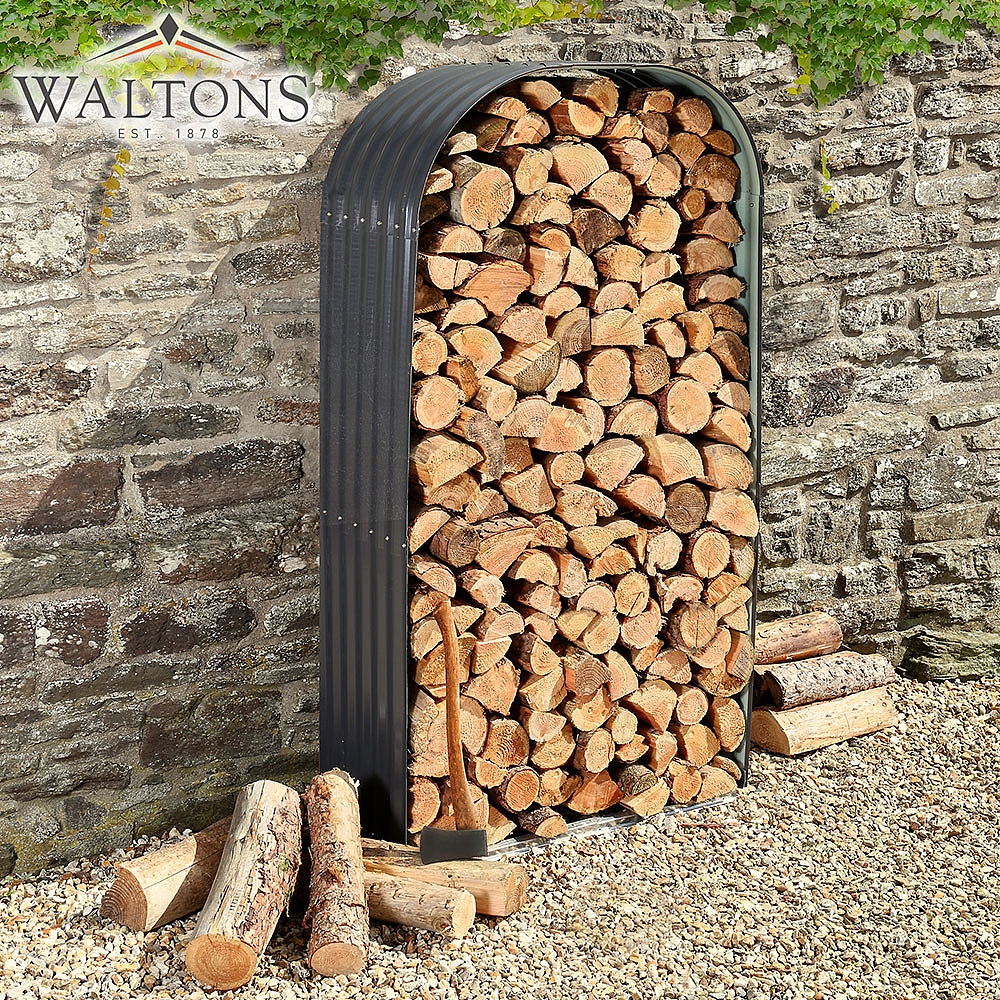 Waltons Vertical Metal Log Store | Van Meuwen