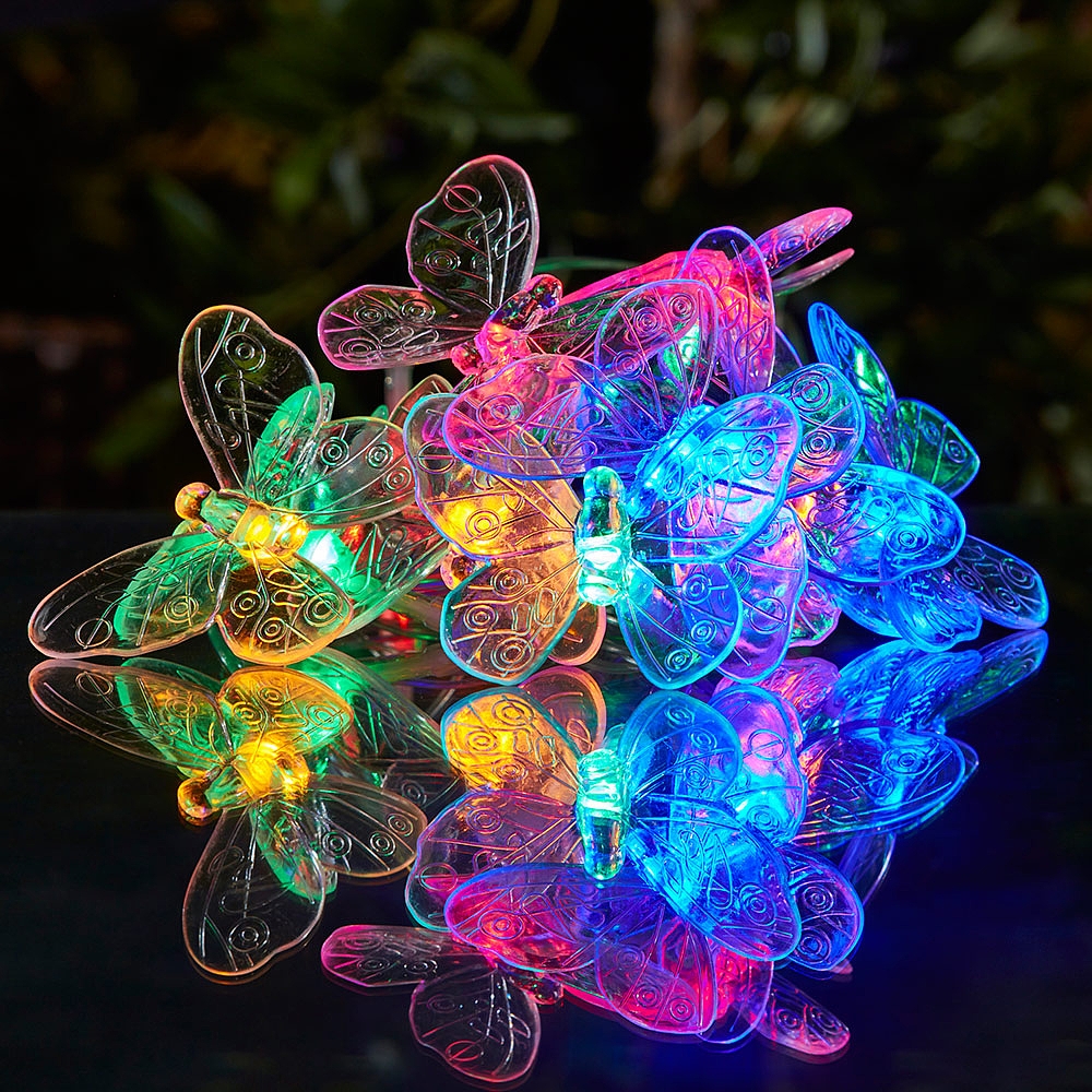 Garden Gear Solar Butterfly String Lights | Van Meuwen